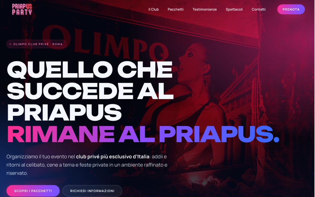 Home page di PriapUs Party